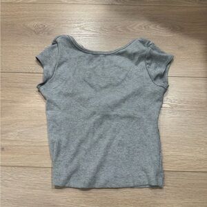 Dynamite Gray Short Sleeve Tee